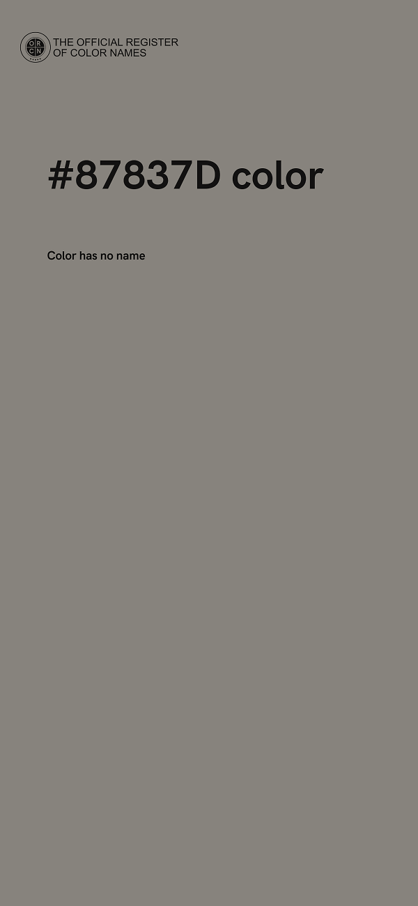 #87837D color image
