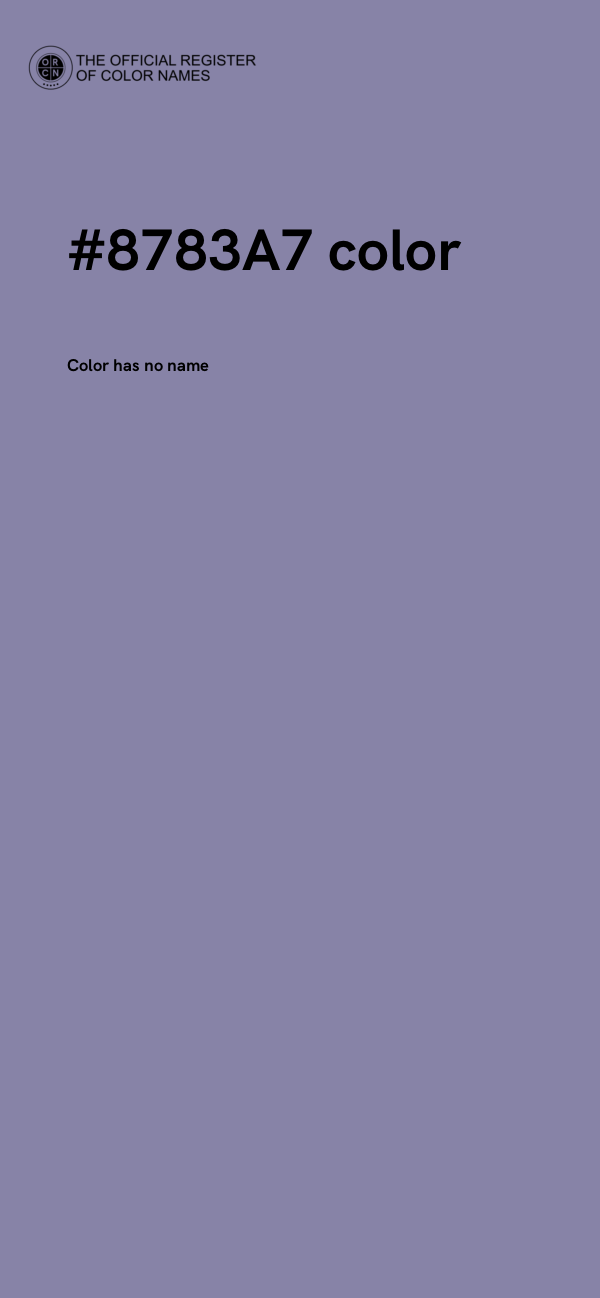 #8783A7 color image