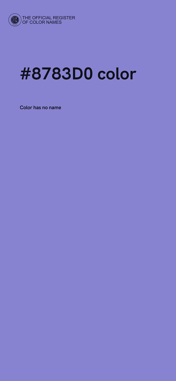 #8783D0 color image