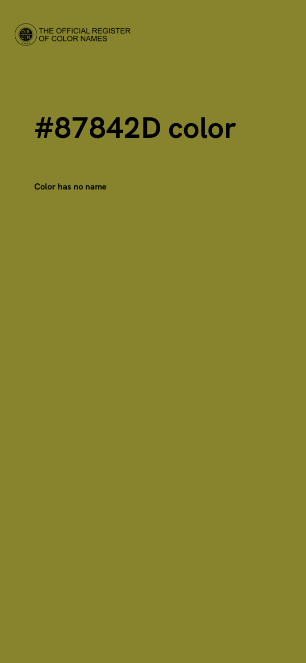 #87842D color image