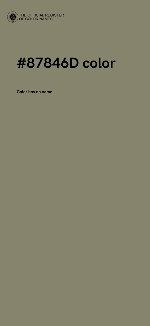 #87846D color image