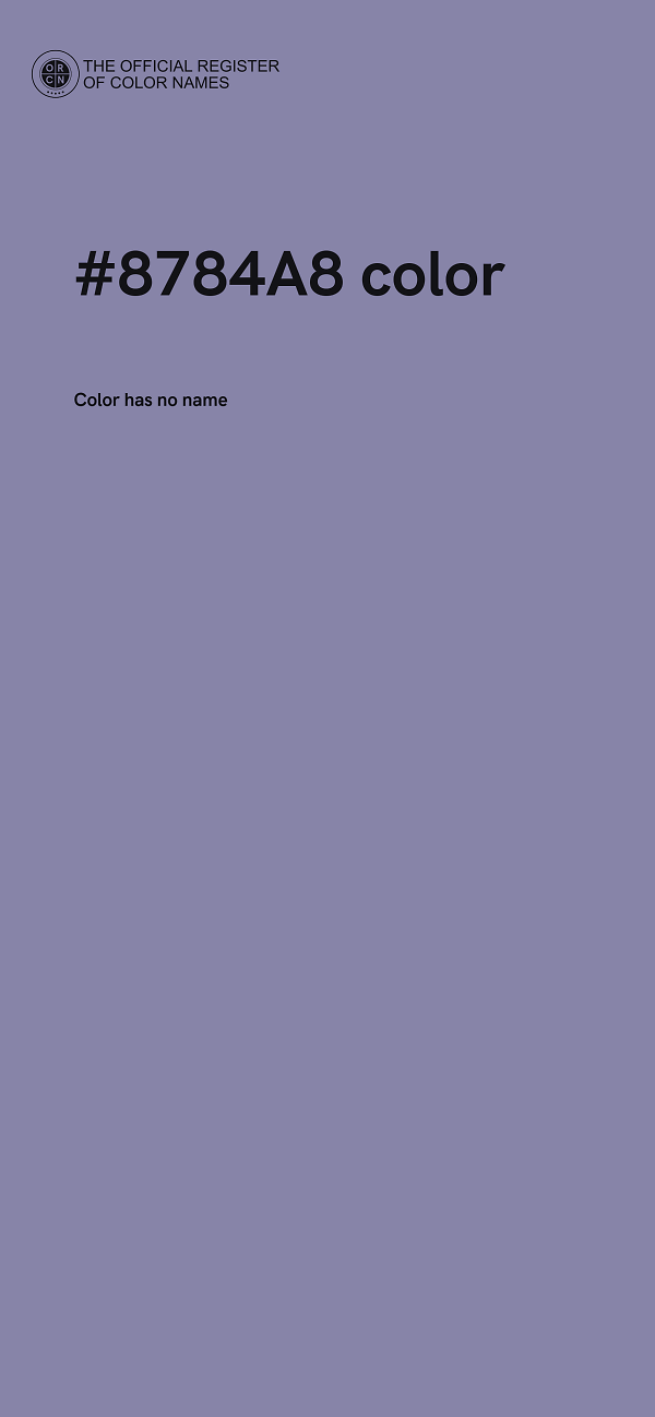 #8784A8 color image