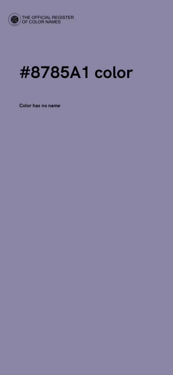 #8785A1 color image