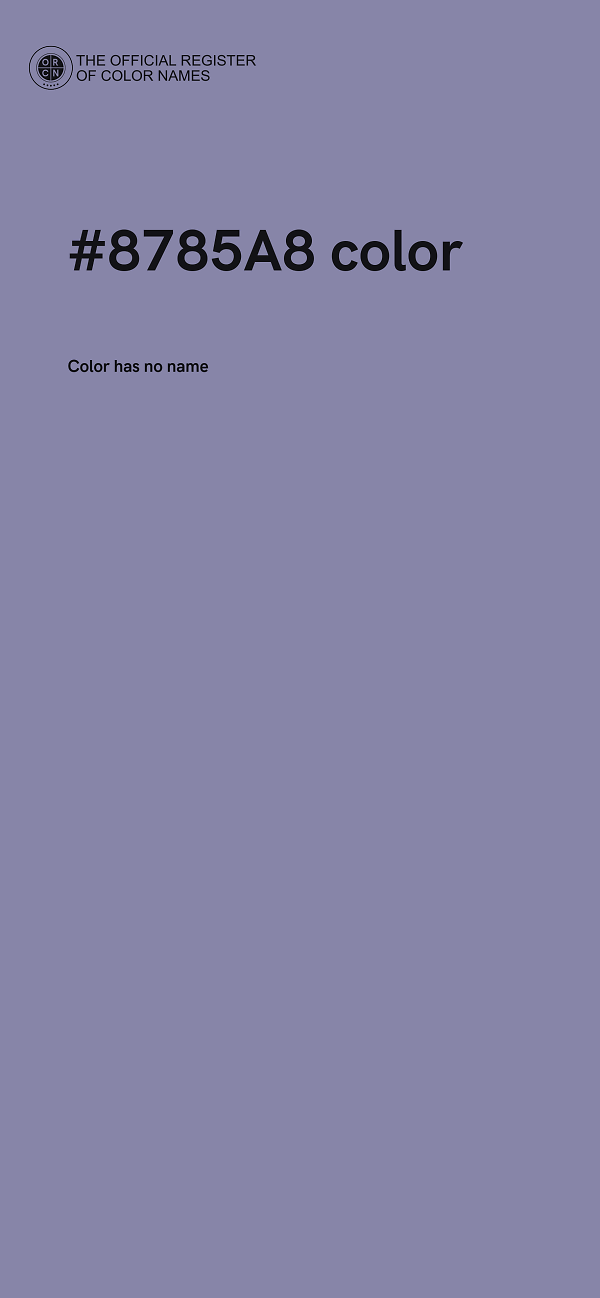 #8785A8 color image