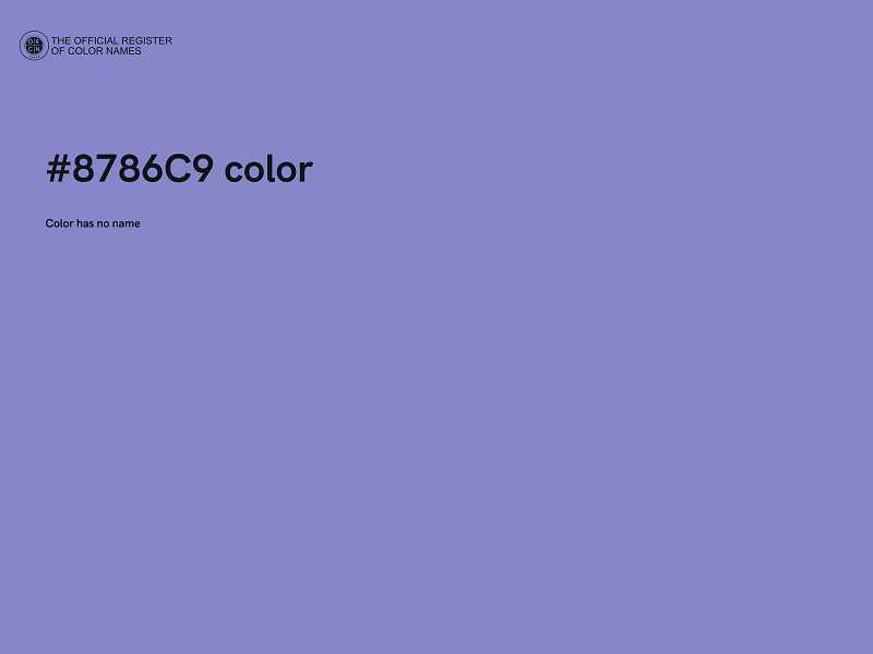 #8786C9 color image