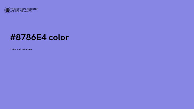 #8786E4 color image