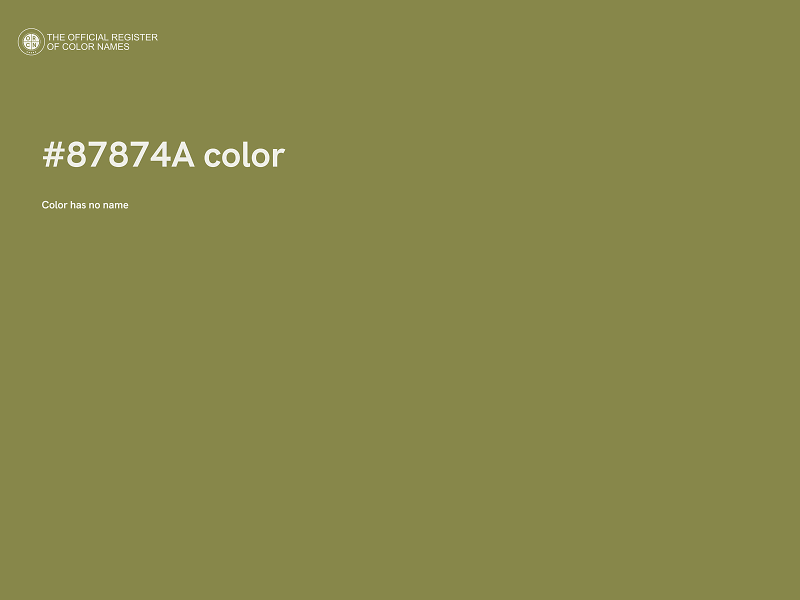 #87874A color image