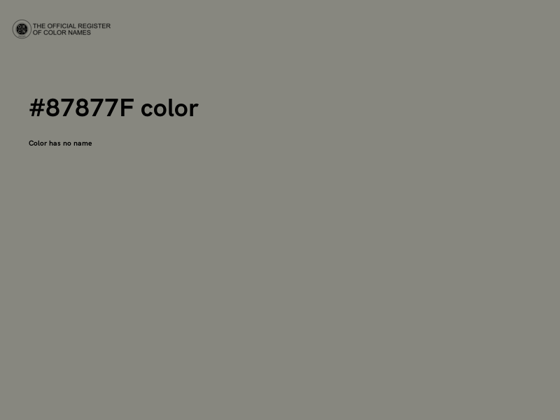 #87877F color image