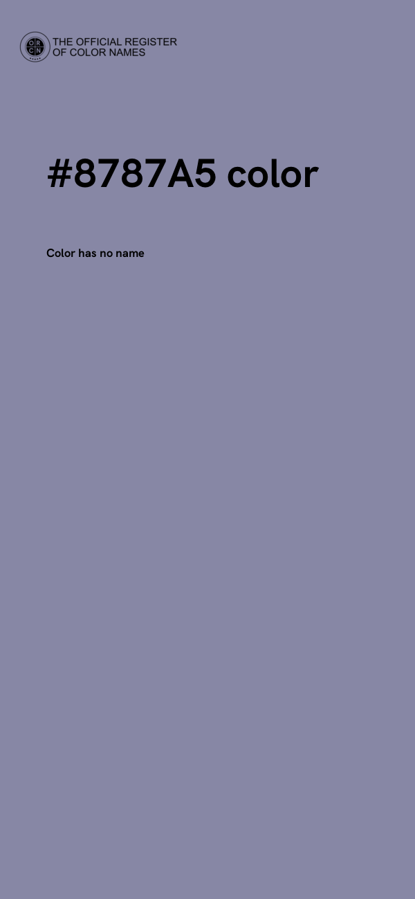 #8787A5 color image