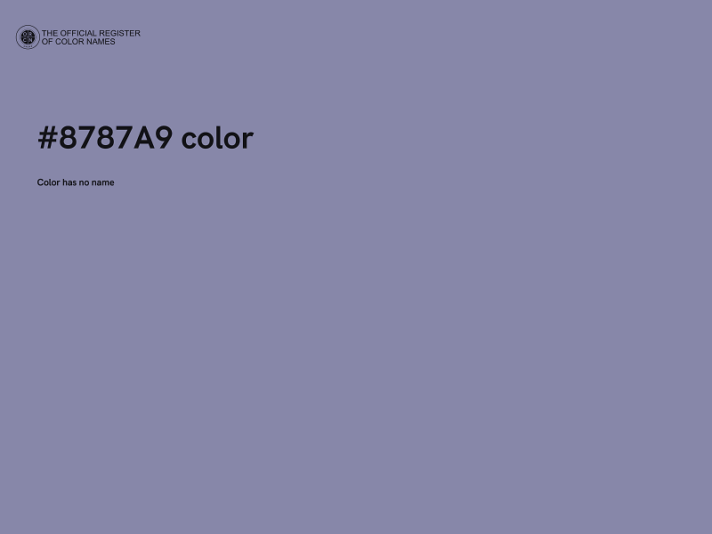 #8787A9 color image