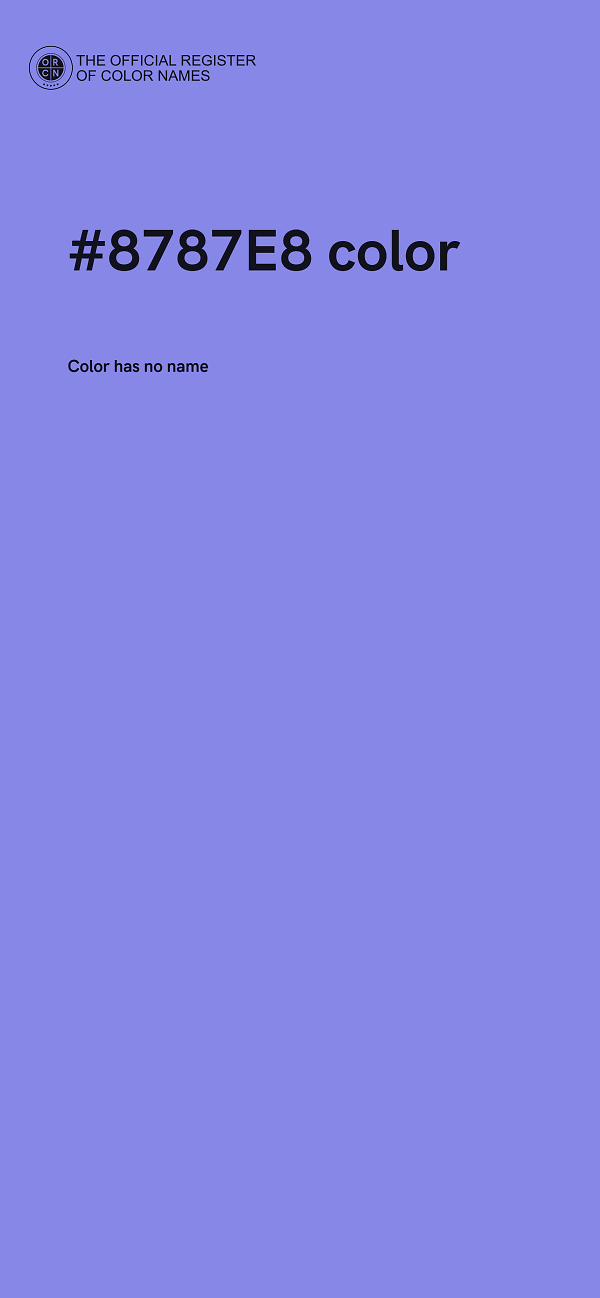 #8787E8 color image