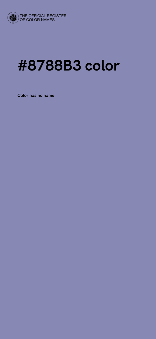 #8788B3 color image