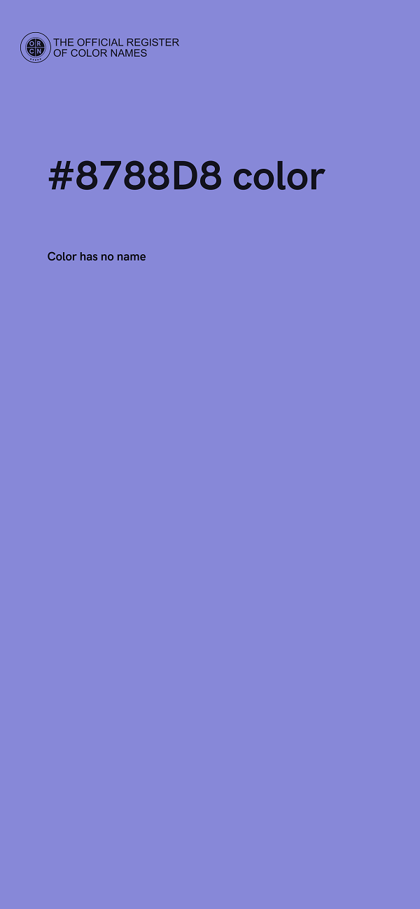 #8788D8 color image