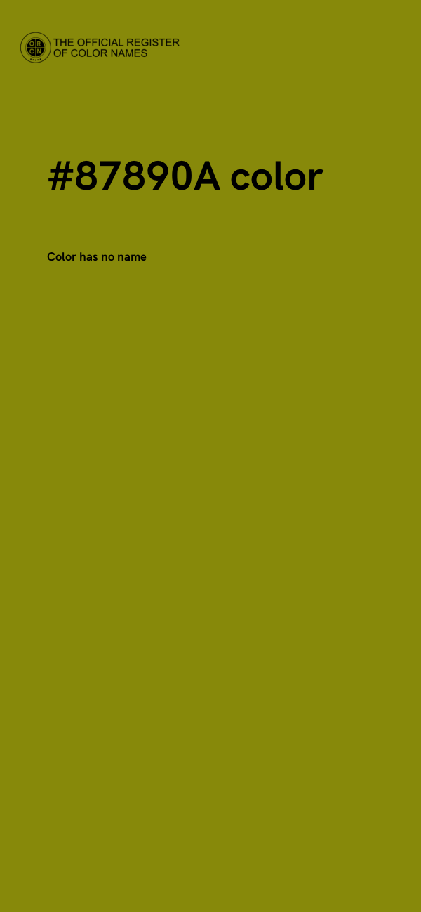 #87890A color image