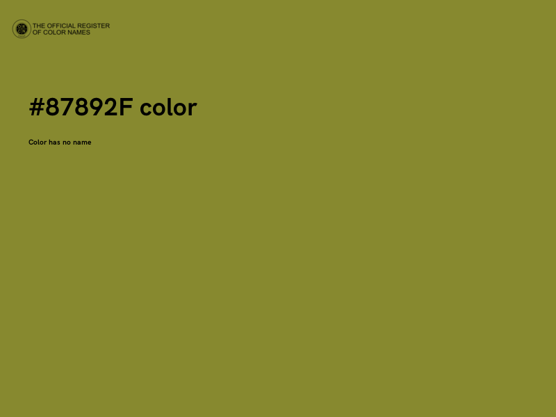 #87892F color image