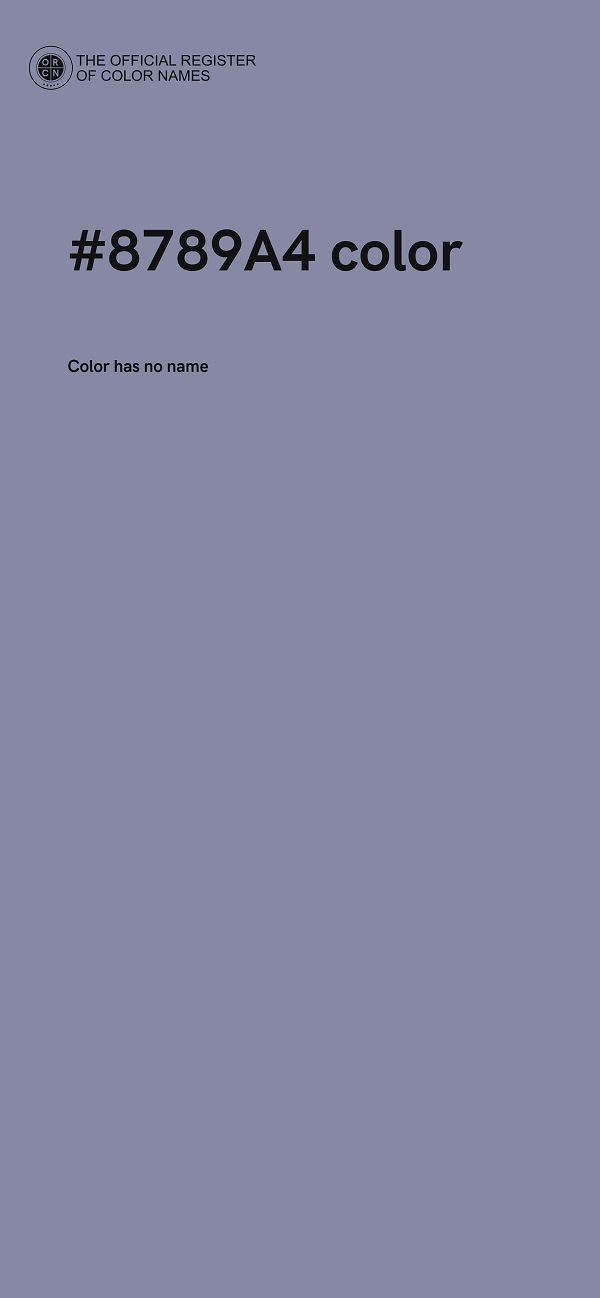 #8789A4 color image