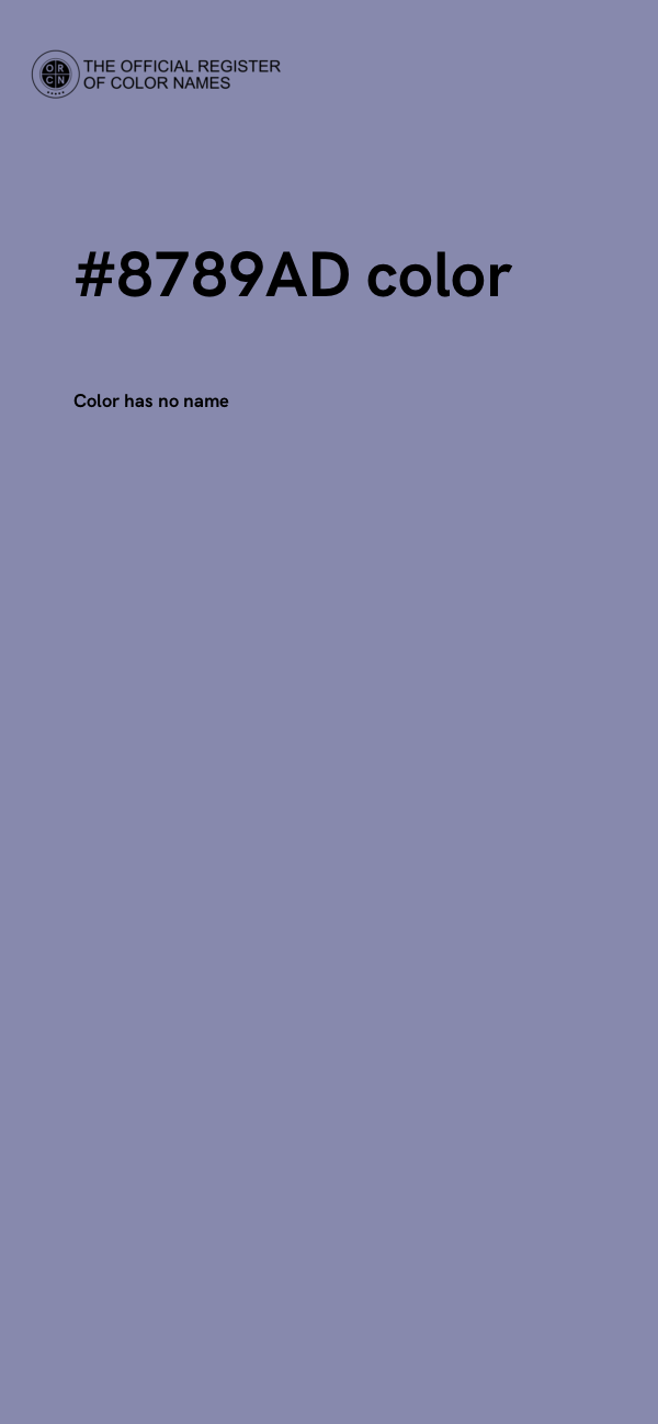 #8789AD color image