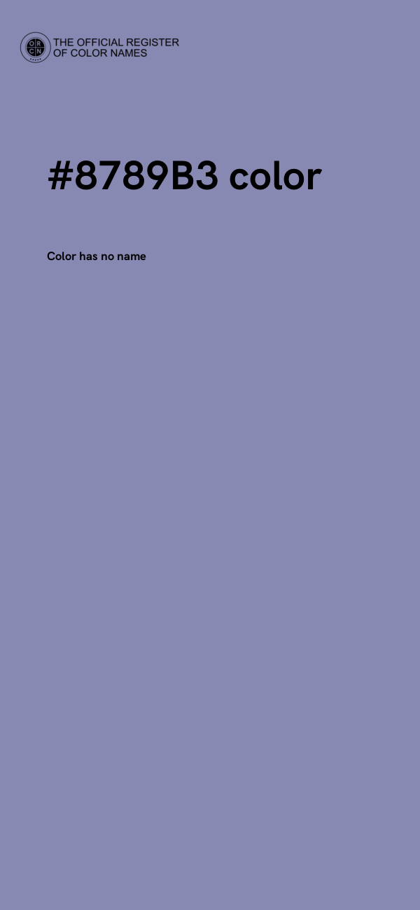 #8789B3 color image