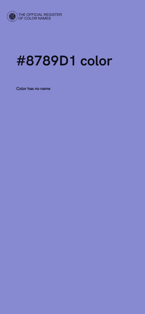 #8789D1 color image