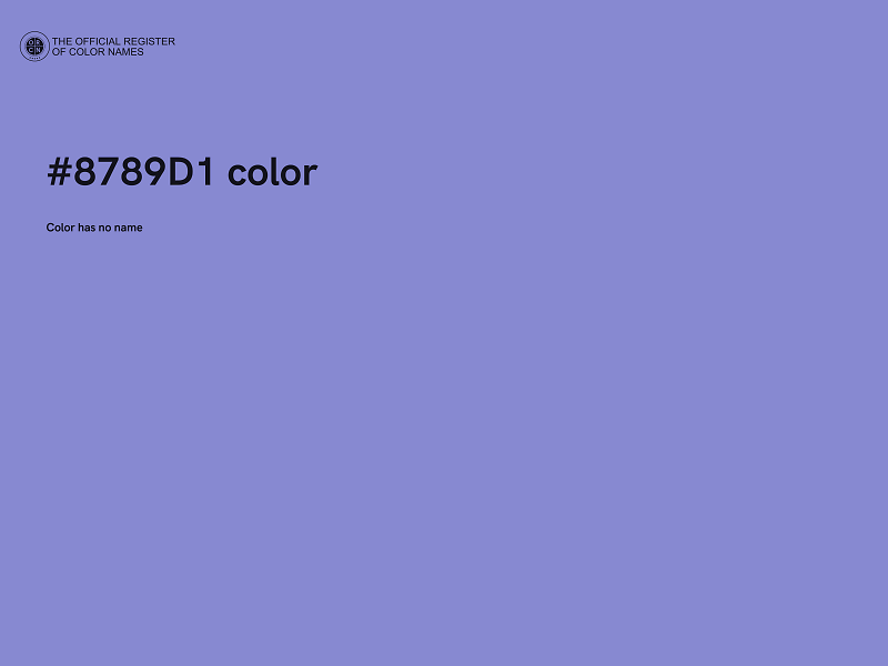 #8789D1 color image