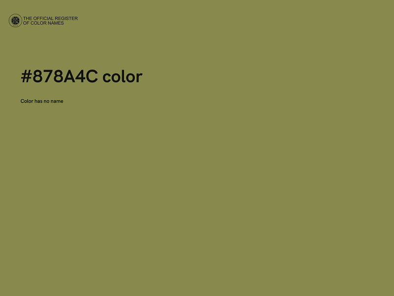 #878A4C color image