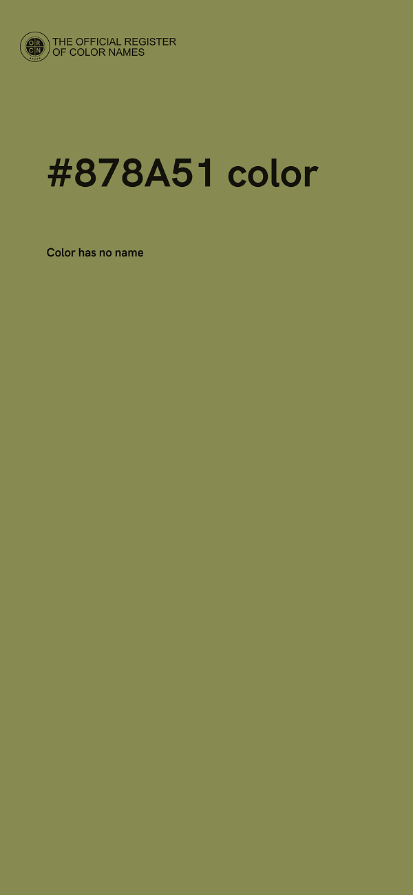 #878A51 color image