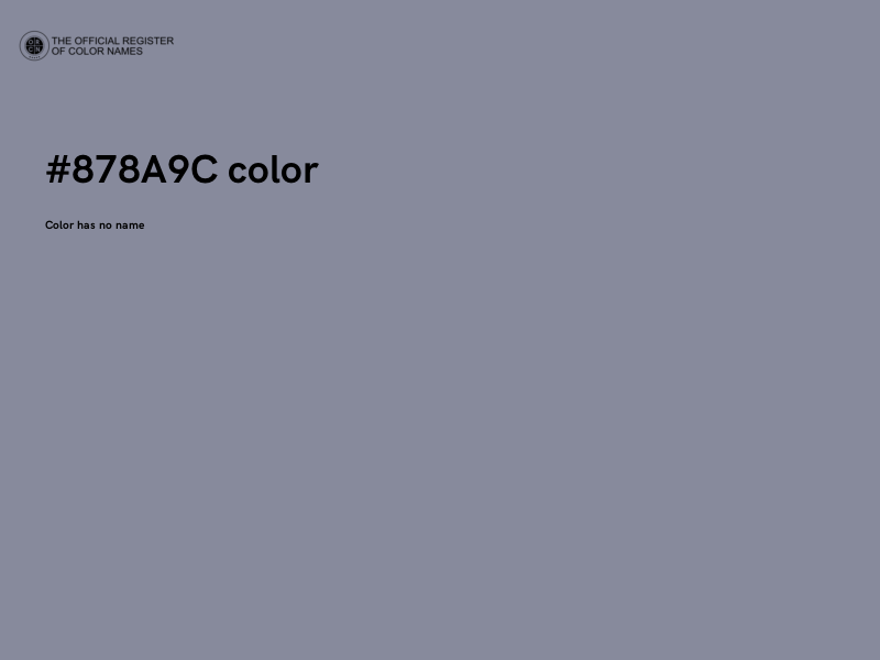 #878A9C color image