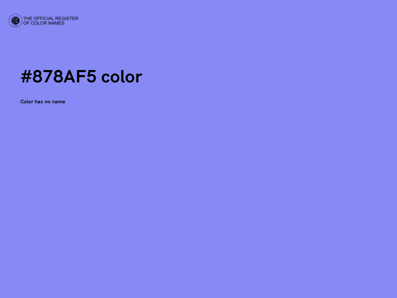 #878AF5 color image