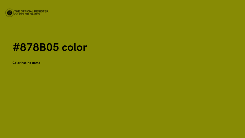#878B05 color image