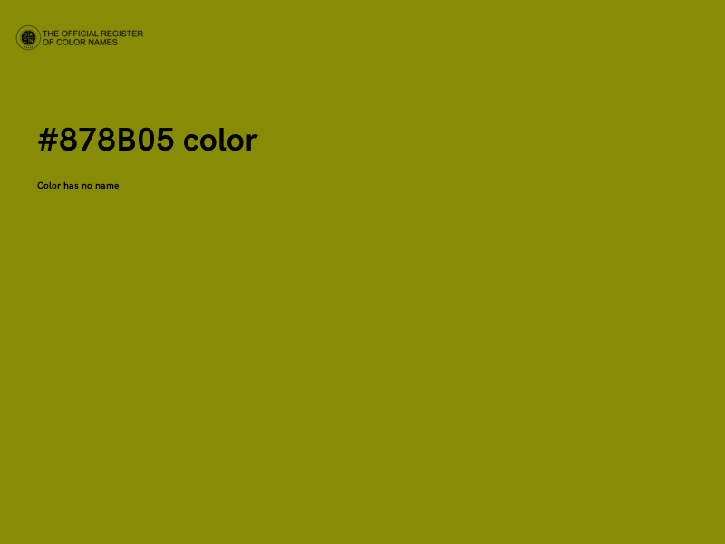 #878B05 color image