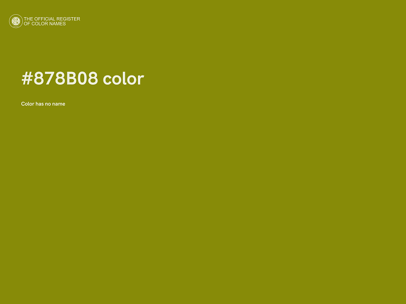 #878B08 color image