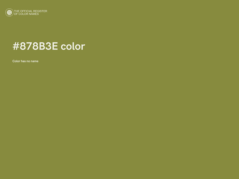 #878B3E color image