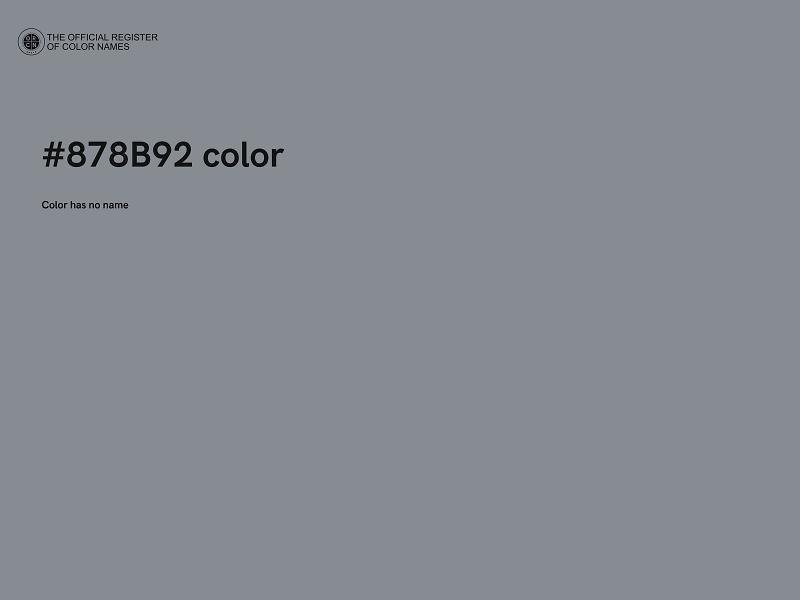#878B92 color image