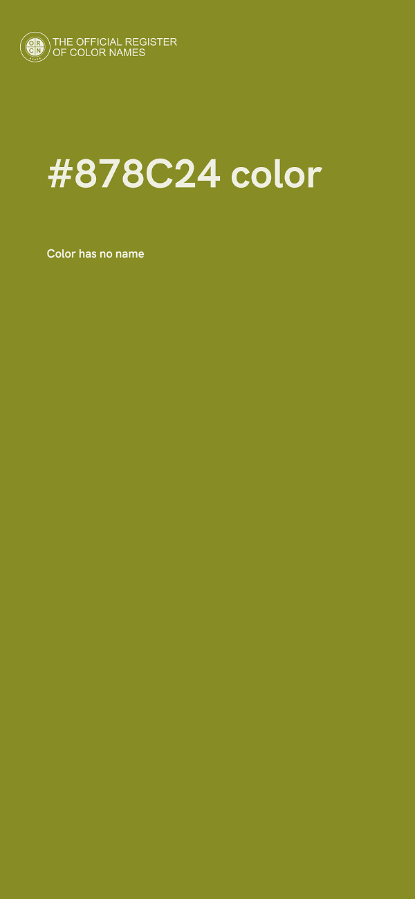 #878C24 color image