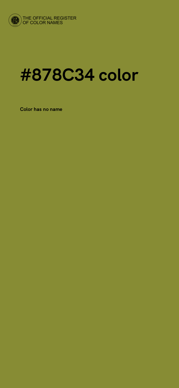 #878C34 color image