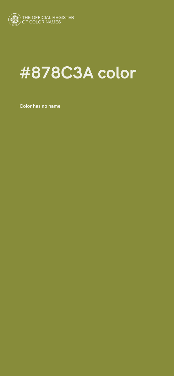 #878C3A color image