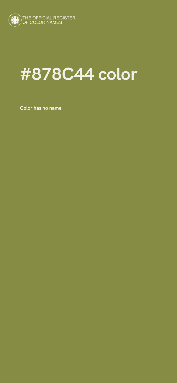 #878C44 color image