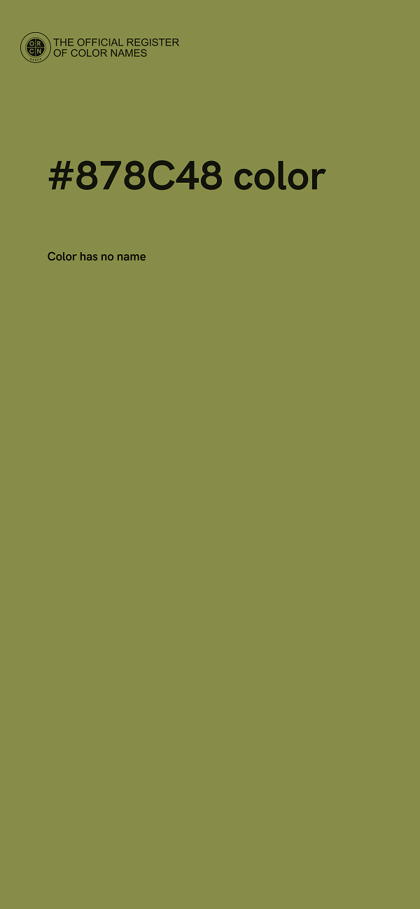 #878C48 color image