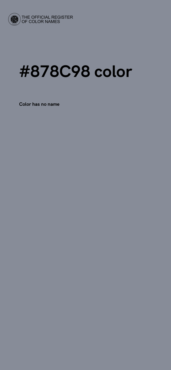 #878C98 color image