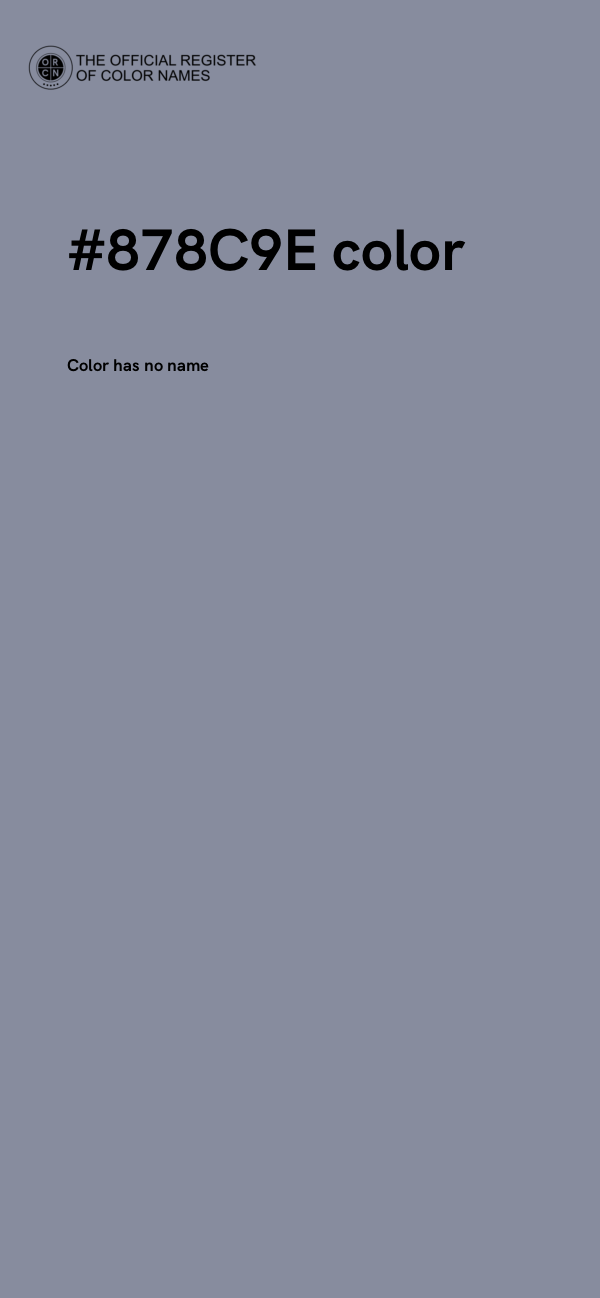 #878C9E color image
