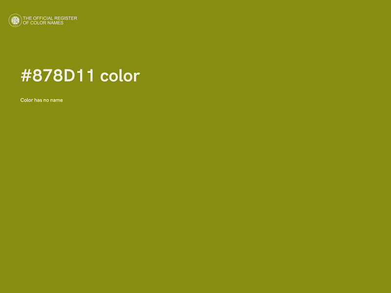 #878D11 color image