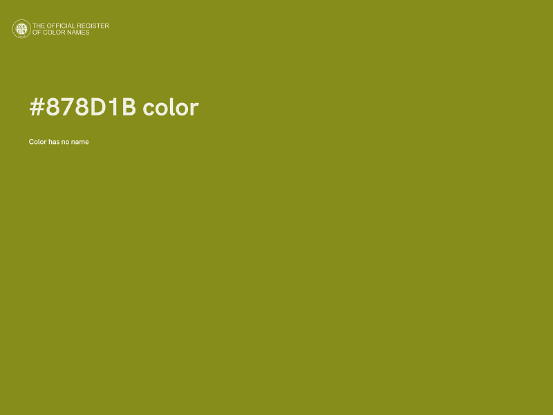 #878D1B color image