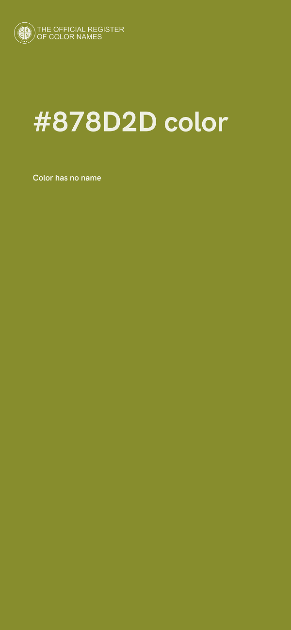 #878D2D color image