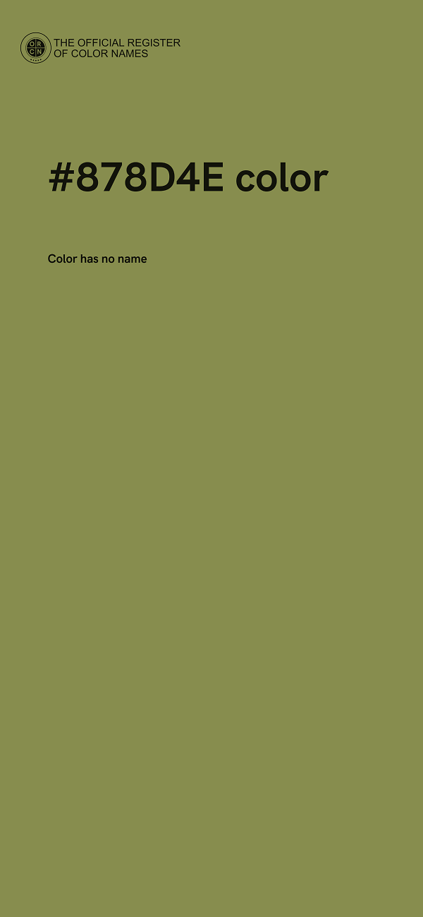 #878D4E color image