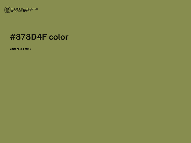#878D4F color image