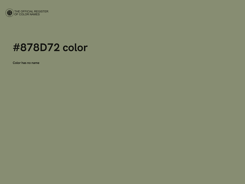 #878D72 color image