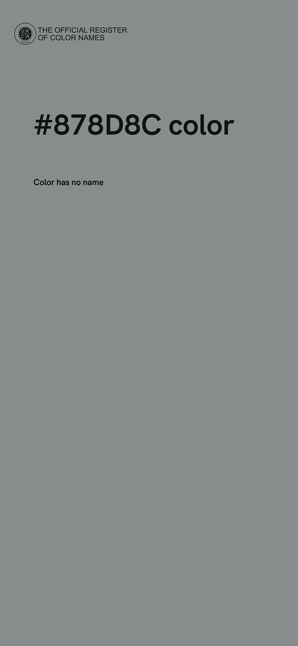 #878D8C color image