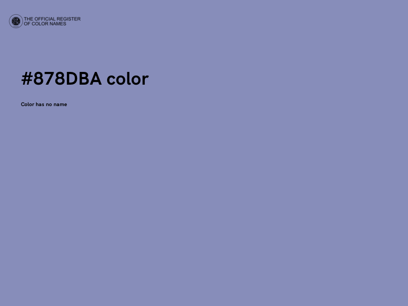 #878DBA color image