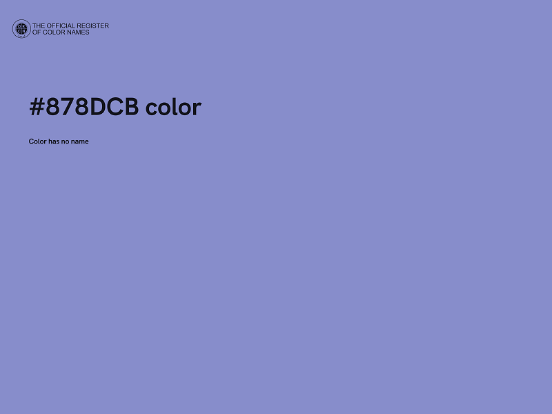 #878DCB color image