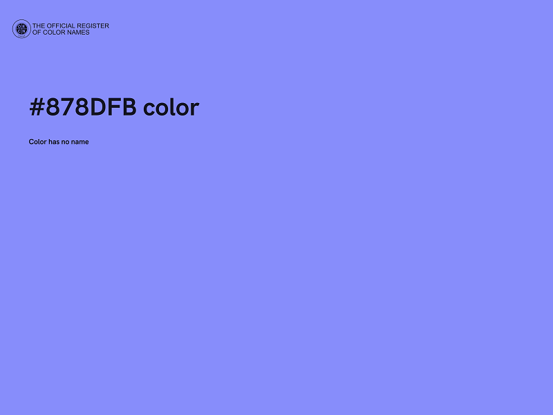 #878DFB color image